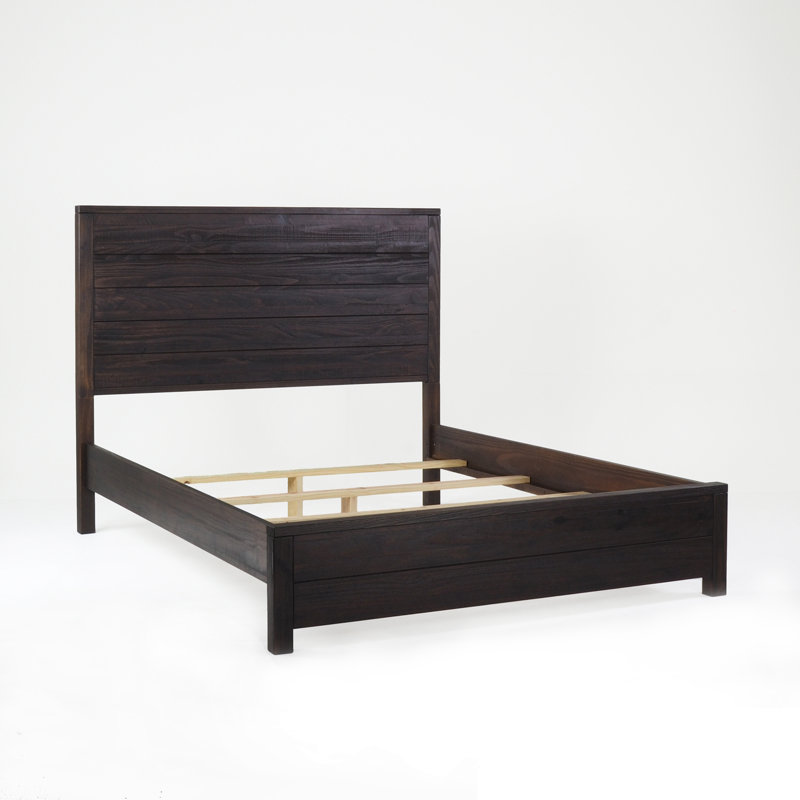 Ensemble de chambre à coucher Montauk, Farmhouse Black, 5 Pcs: Bed, 2 Nightstands, Dresser, Chest, Lit double
