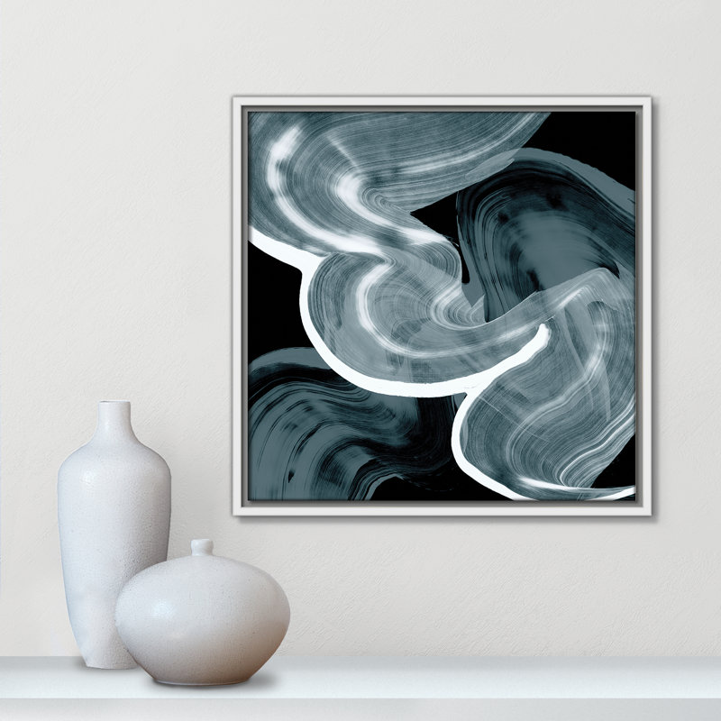 «Swirl III Print» par Casa Fine Arts, Blanc, H 17,5 po x l 17,5 po