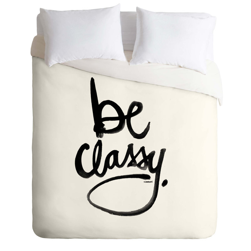 Ensemble de housse de couette be classy, Housse de couette pour grand lit et 2 taies décor, Léger