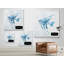 « blue marbre tropical fish », reproduction sur toile-25251144-40496984