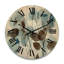 Horloge botanique en bois-2064389727