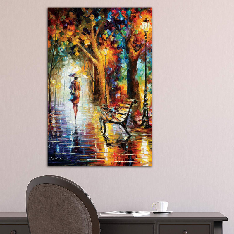 The end of patience par Leonid Afremov, reproduction d’art, H 40 po x l 26 po x P 1,5 po, Toile tendue