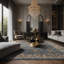 Tapis gris soyeux et moelleux-100909315