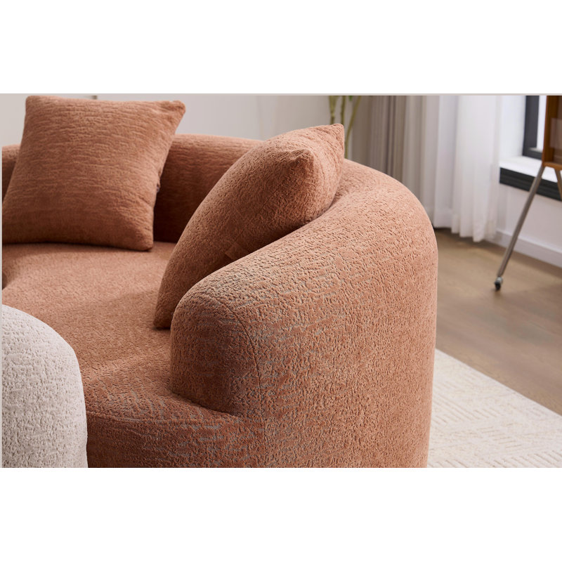 Canapé modulaire S-Curved Chenille, Beige