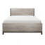 Mobilier de chambre à coucher moderne en bois de mélamine de qualité supérieure avec fini lit gris clair 1pc