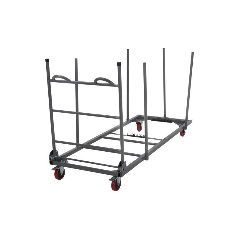 Zown Commercial Rectangular Folding Table Trolley Cart