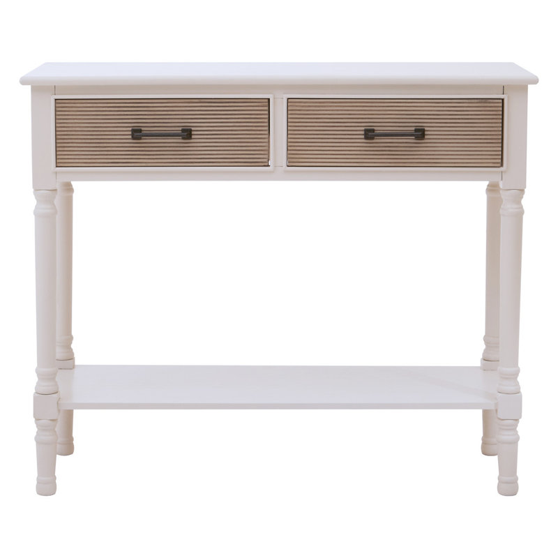 Wine 90cm Solid Wood Top Console Table