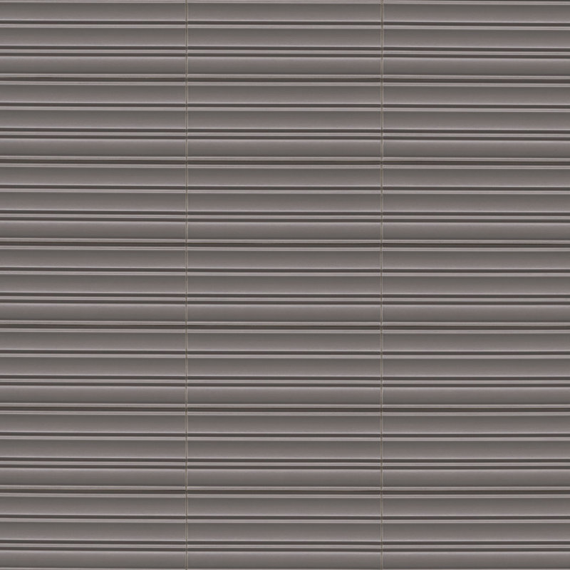 Carrelage mural cannelé 3D en porcelaine satinée Nimbus Midnight Stone 17,8 cm x 40,6 cm, Pierre bleu nuit