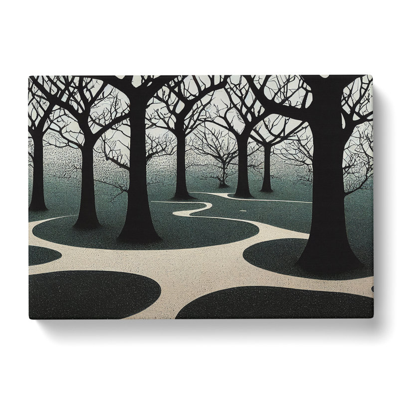 Flawless Tree Forest - Wrapped Canvas Print, 35cm H x 50cm W x 3cm D
