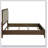 Verona Walnut Upholstered Queen Panel Bed