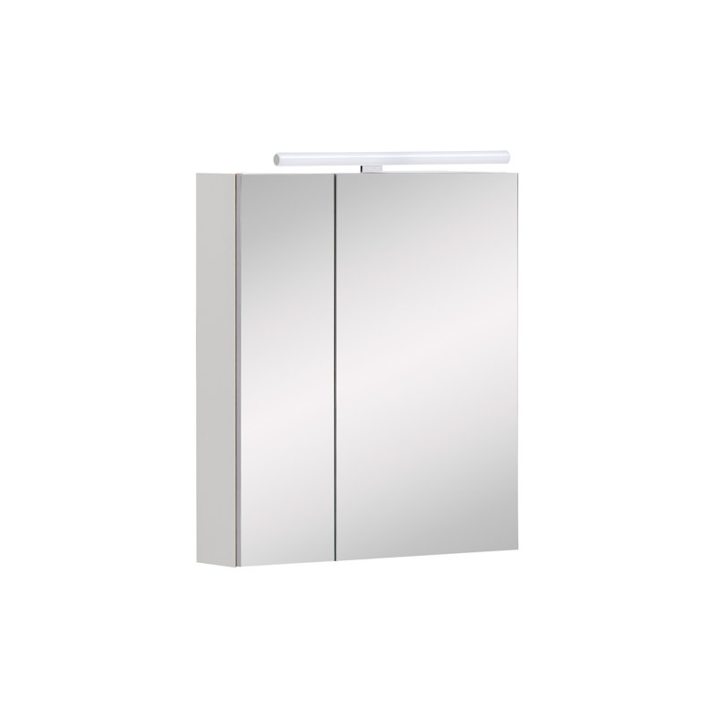 Maxim 60mm W 74.4mm H Wall Framed Medicine Cabinet Mirror 2 Adjustable