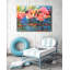 Flirty Flamingos - Print on Canvas