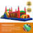 Rainbow 40' x 12' Inflatable Obstacle Course with Slide and Air Blower
