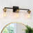 Nayomee Dimmable Black/Brass Rectangle Vanity Light-360895737
