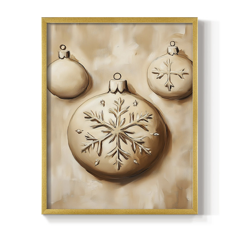 Art des Fêtes de Noël - Série 2 - CDXVI, reproduction encadrée - bois massif
