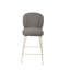 Ensemble de 2 tabourets en tissu et métal Modern