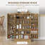 Armoire de rangement pour garde-manger de 41 po, buffet, table de buffet avec 12 tablettes de porte, portes doubles, tablettes à 5 niveaux et tablettes réglables