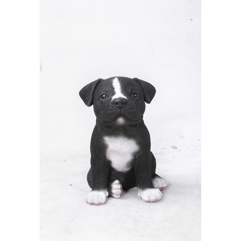 Statue de Staffordshire Pitbull assis