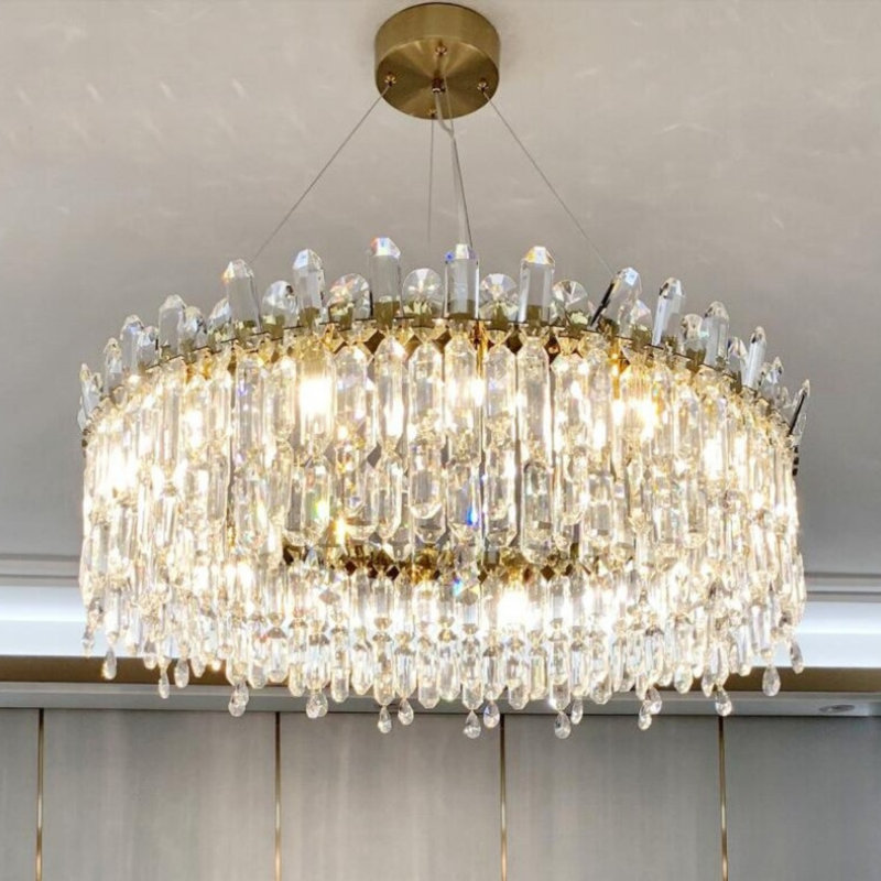 Ireland 8 - Light Crystal Chandelier, 45cm H x 80cm W x 80cm D