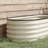 7.9' X 2' 1.4' Galvanized Metal Elevated Flower Pot, Outdoor Planter With Edging For Herbs & Vegetables, Cream Coloring Raised Garden Bed, Box Edge, Plant Growth, Color