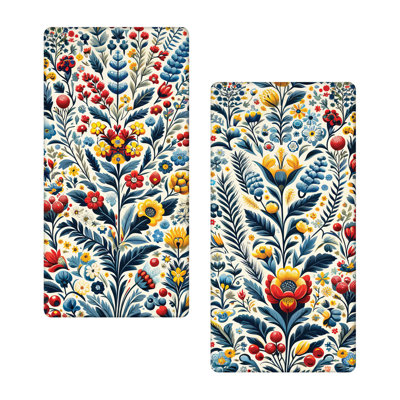 Microfiber Art Floral Fitted Sheet