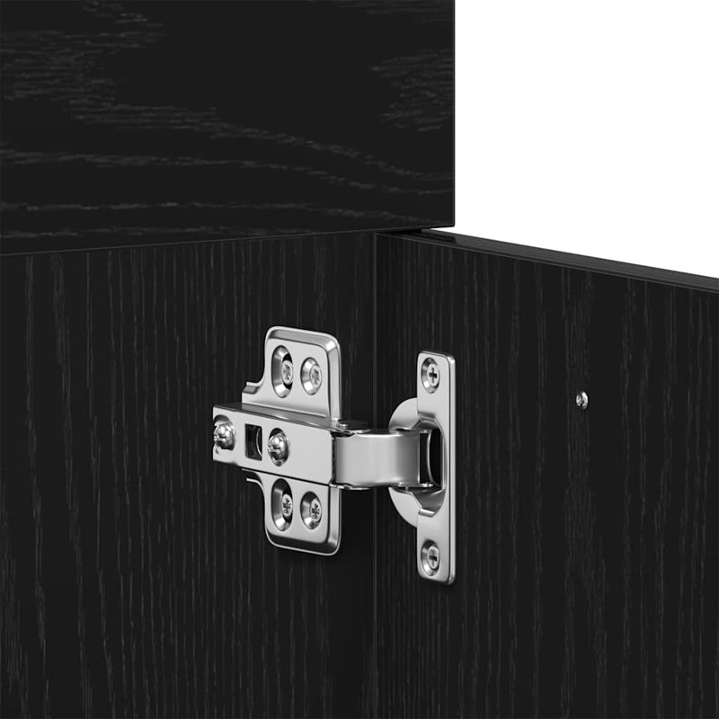 60cm Bathroom Vanity Base Only, Black Oak