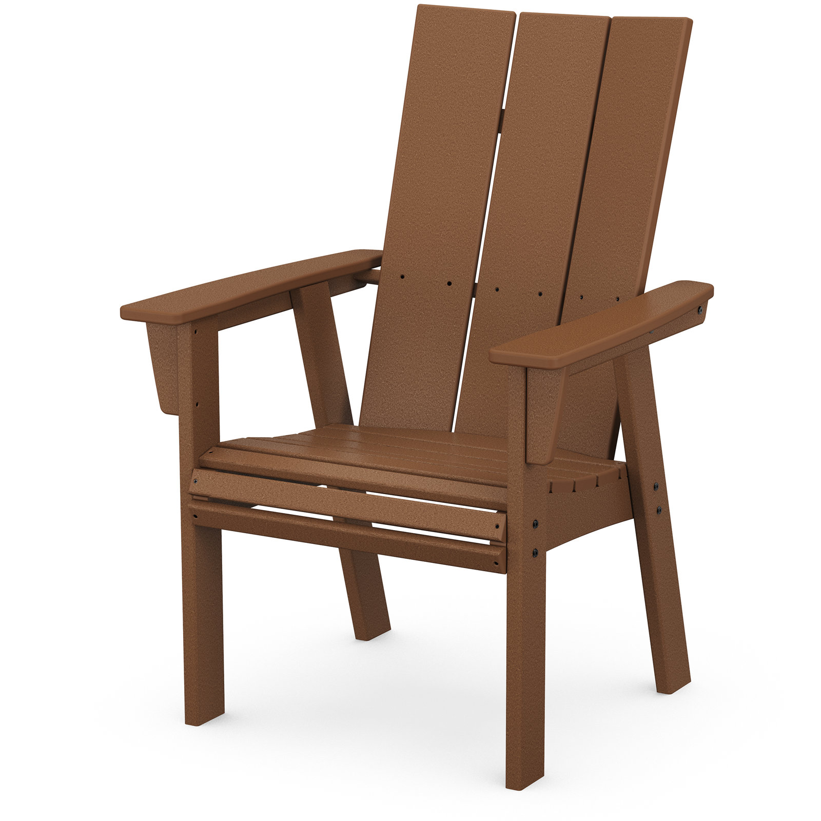 POLYWOOD® Modern Adirondack Patio Armchair, Teak