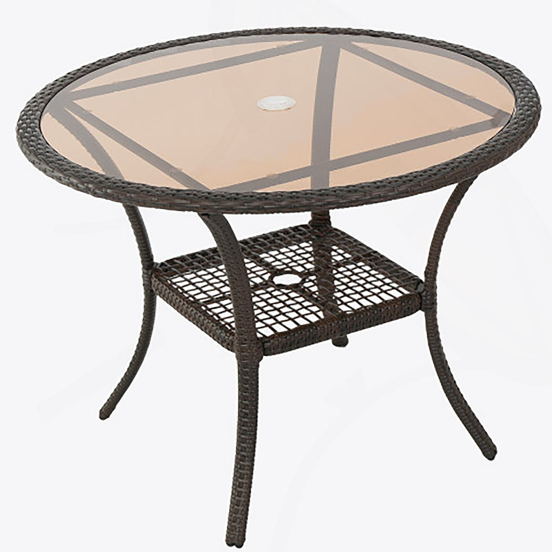 Table d'extérieur en résine, ancienne version 56225.00TBLBRN