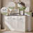 Triple Tilt Out Laundry Hamper Cabinet, 20 Gallon Farmhouse Trash Can Cabinet w/Drawer & Adjustable Shelf, Hidden Garbage Can Bin Cabinets w/Laundry Basket-2144306137