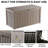 200 Gallon Brown Resin Deck Box For Garden Tools, Pool Accessories & Outdoor Cushions-126489541-126489540