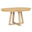Ensemble de salle à manger 5 pièces avec table ronde, rallonge 16 W et 4 chaises rembourrées pour une utilisation polyvalente dans la salle à manger et le salon-129386253-129386256-129386258