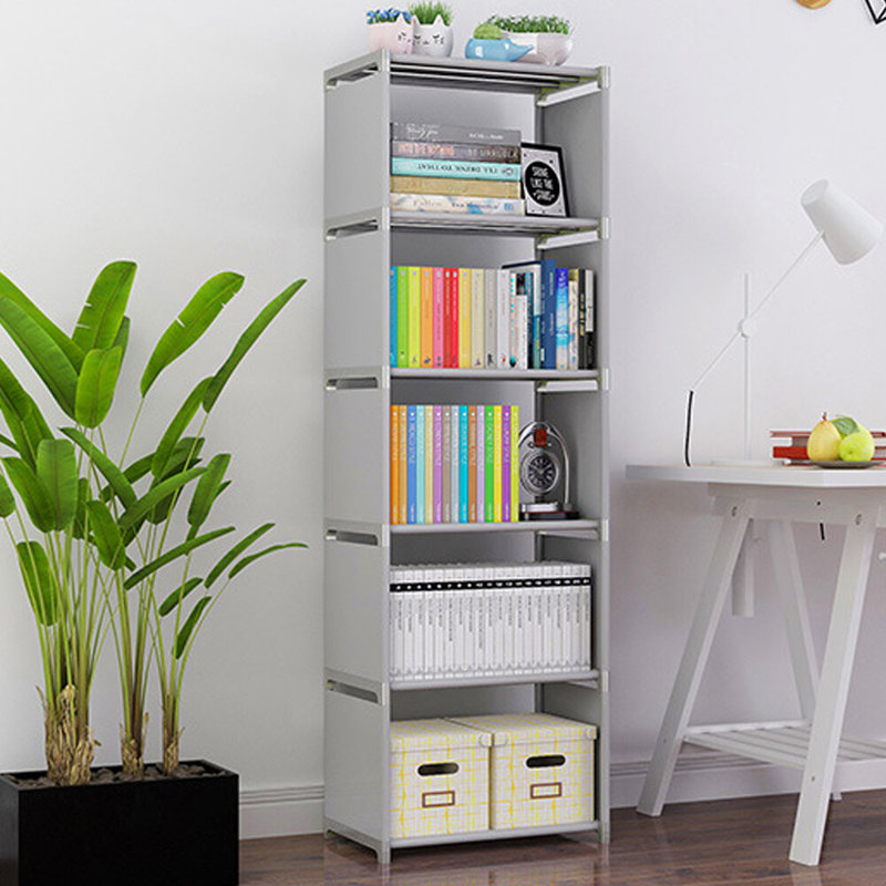 Bookshelf Cube Storage Shelf Rack Organizer Bookcase Diy Livingroom Home Office, (4 Shelves) 49.2"H x 16.1"W x 11.4"D