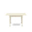 L'ensemble de table de salle à manger 5 pièces pour 4 personnes comprend une table de cuisine rectangulaire avec Dropleaf et 4 chaises de salle à manger Parson en lin Shitake, blanc lin-106903020-109972848-109972849