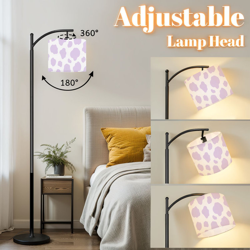 Lampe sur pied avec abat-jour réglable Arc