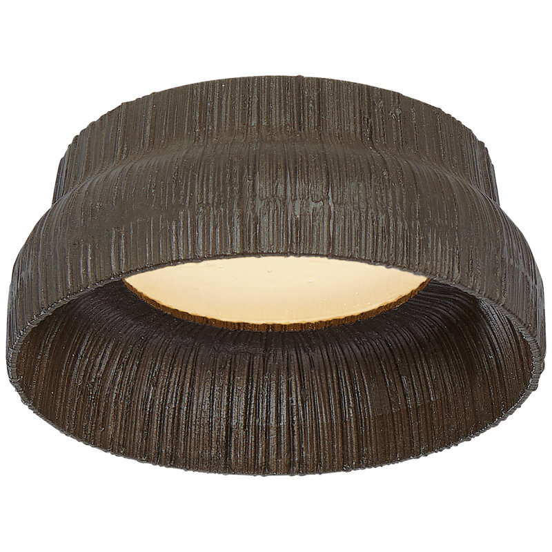 Kelly Wearstler Utopia 5" Solitaire Flush Mount, Aged Iron