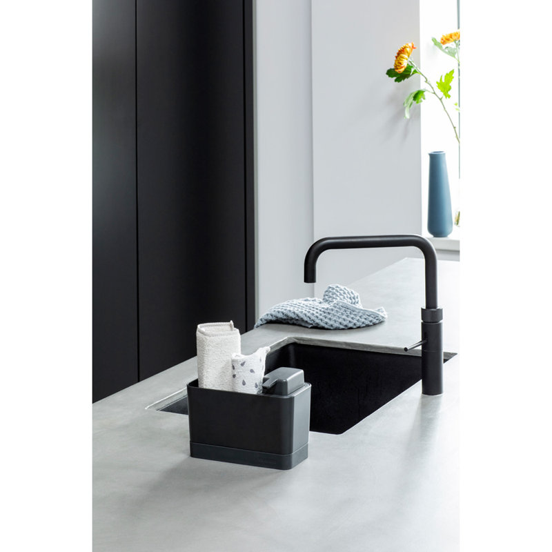 Ensemble de rangement pour évier avec distributeur de savon Brabantia, Gris foncé