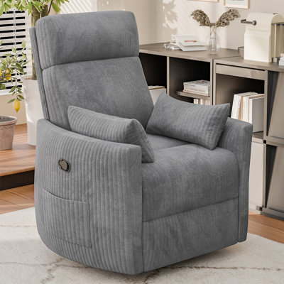 Swivel Rocker Recliner Chair with 8-Point Massage