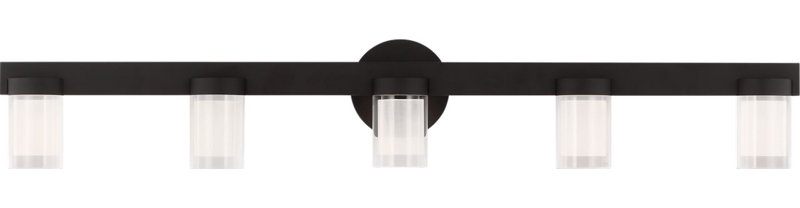 Esfera 5 - Light LED Bath Sconce, Nightshade Black