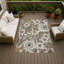 Tapis floral intérieur / extérieur lavable à la machine Chantille ACN2774-554089013-554089014