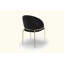Chaises de style moderne 2 pièces en velours et pieds en métal enduit d'or
