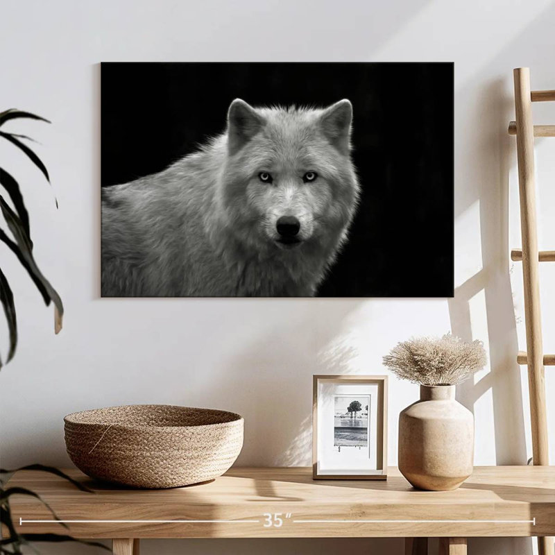 Loup fantôme Brampt, H 16 po x l 24 po