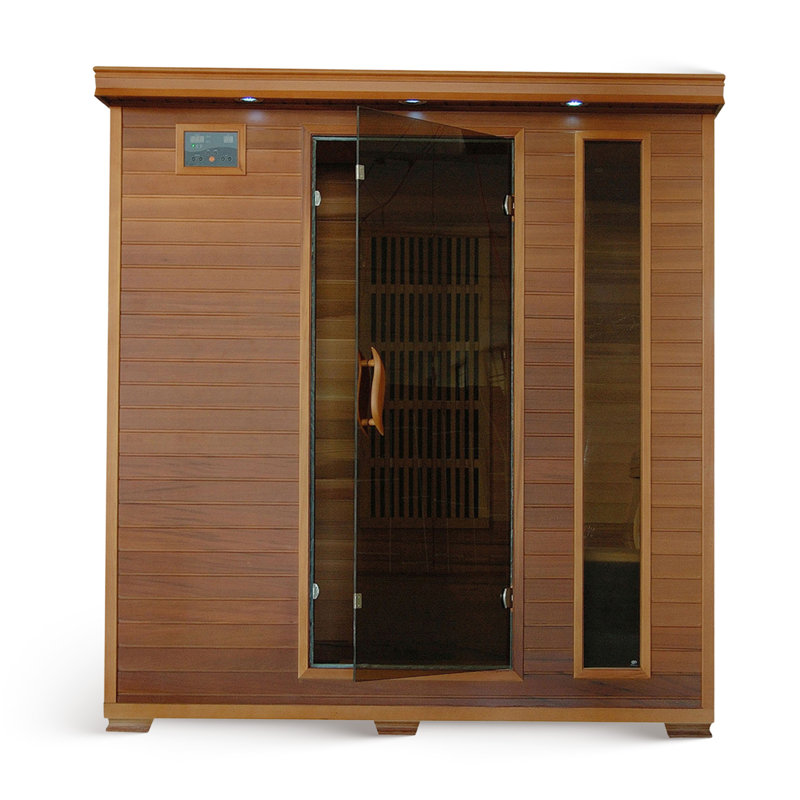 Heatwave Klondike 4-Person Cedar Infrared Sauna with 9 Heaters
