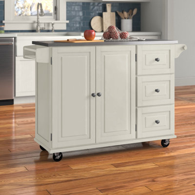 Chariot de cuisine avec comptoir en acier inoxydable Taniha