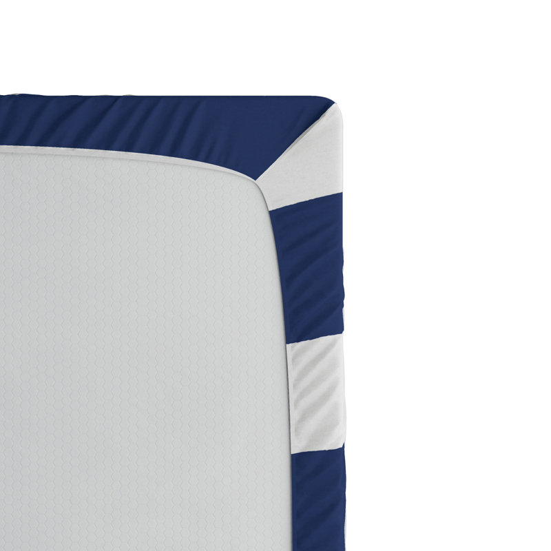 Drap-housse rayé Ships Wheel, Drap-housse de taille simple