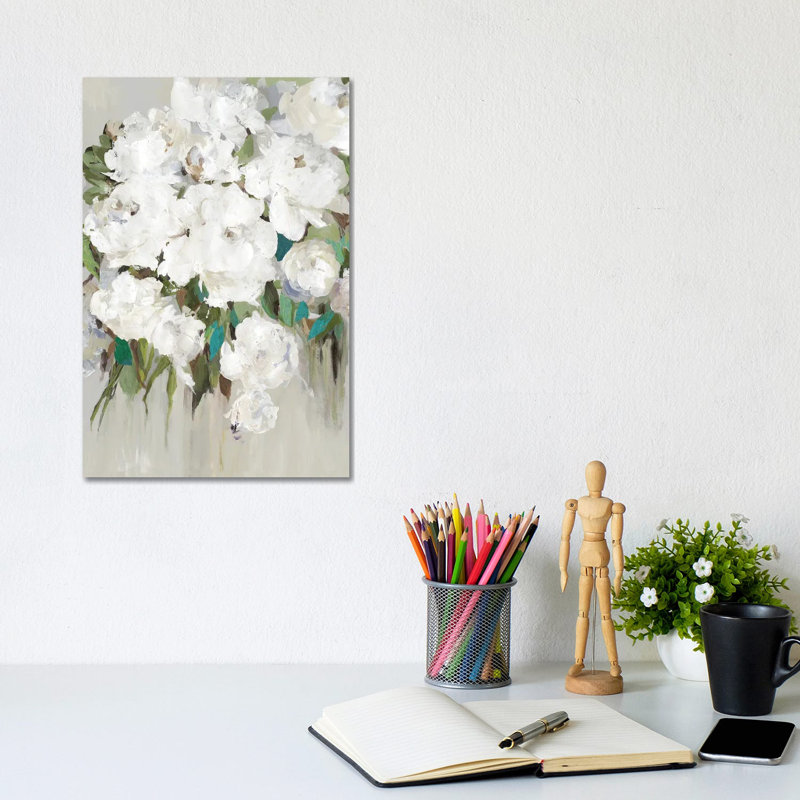 Serenity Blooms by Asia Jensen - Wrapped Canvas Painting, 20.32 cm H x 30.48 cm W