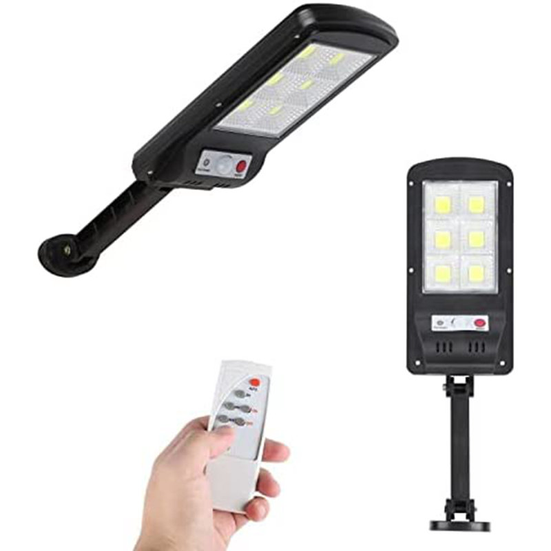 Black Solar Powered Flood Light