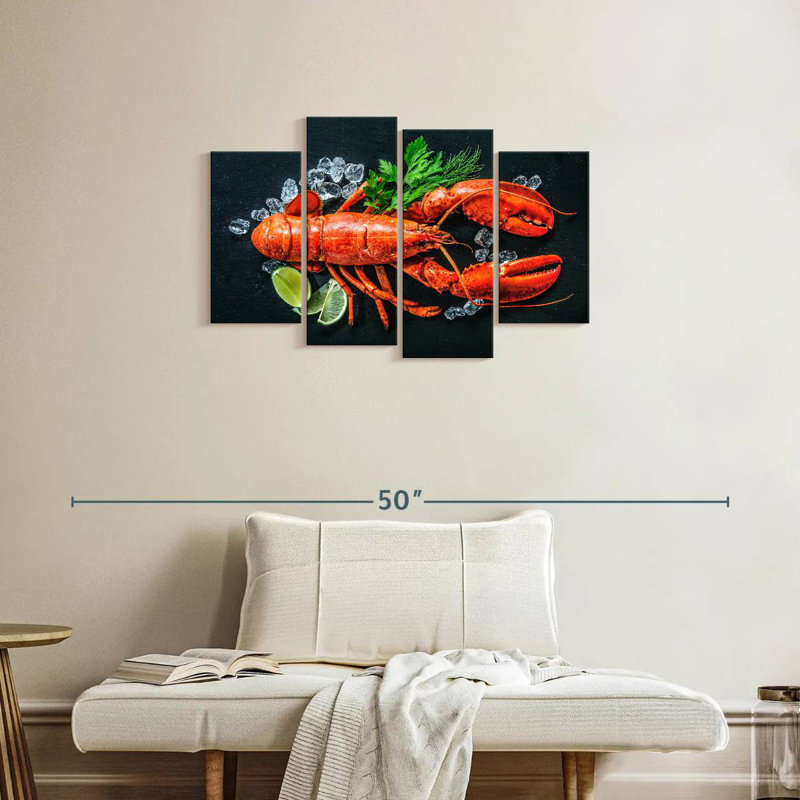 Homard rouge Yarlin, H 22 po x l 36 po