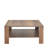 Modern Walnut Coffee Table with Additional Storage, 35.4 x 16.5 x 35.4 inches | 100% Melamine Coated Particle Board for Durability | Elegant Design for Living Room or Office, Stylish and Functional-769292003