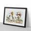 Two Hunting Dogs by Henry Alken - Picture Frame Painting Print-55614747-55614750