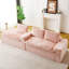 Canapé polyvalent en velours rose et tortue rose-1062220579-1059929039